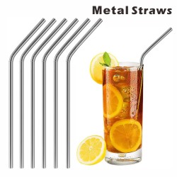 MS11 Bent Metal Straws, 8.5...
