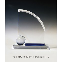 DCR030 Globe Award Crystal...