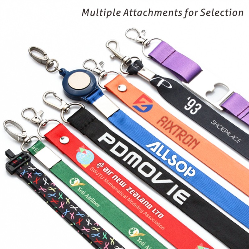 LY03065 Custom Polyester Lanyards, Silkscreen Imprinted, Neck Lanyard